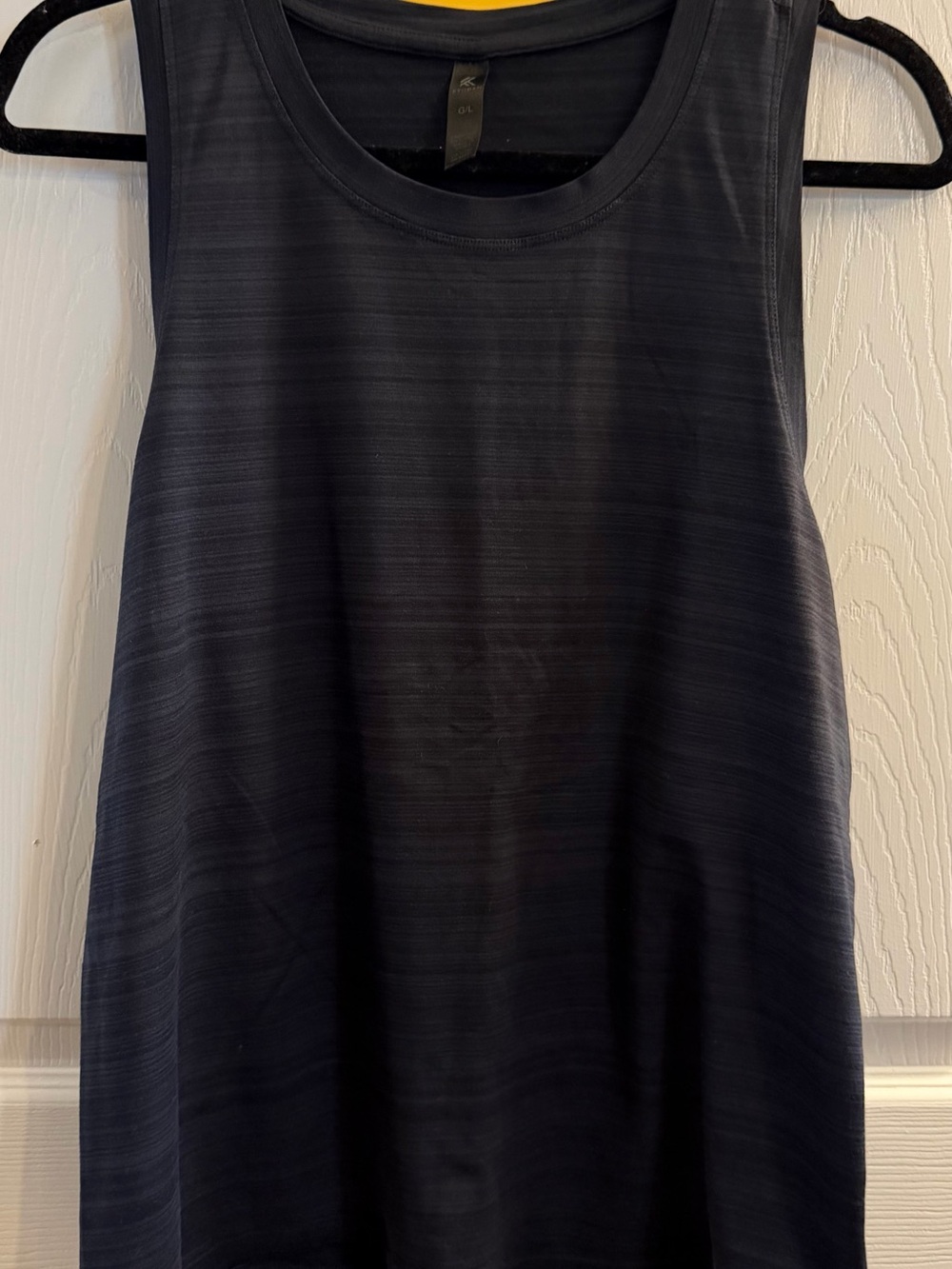 Kyodan Black Striped-Texture Tank Top